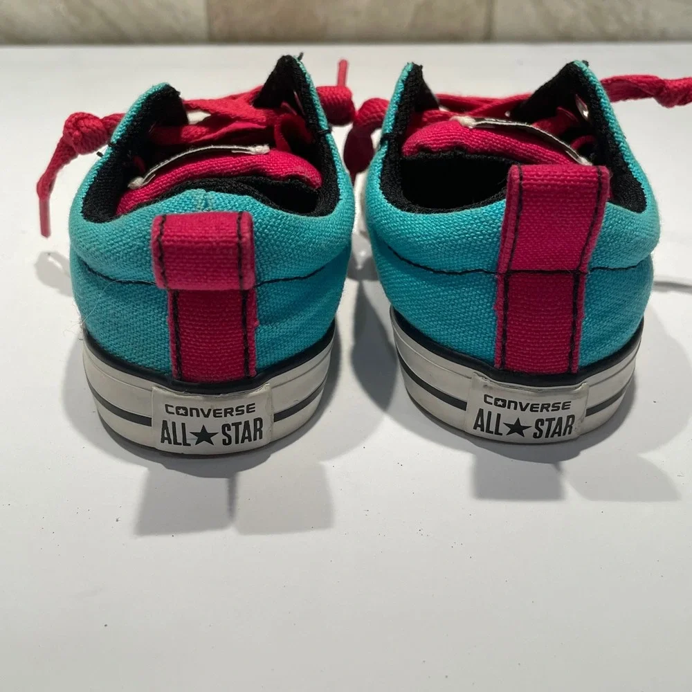 Converse Chuck Taylor All Star Teal Pink Infant Sneakers‎ 747663F Size 6 US